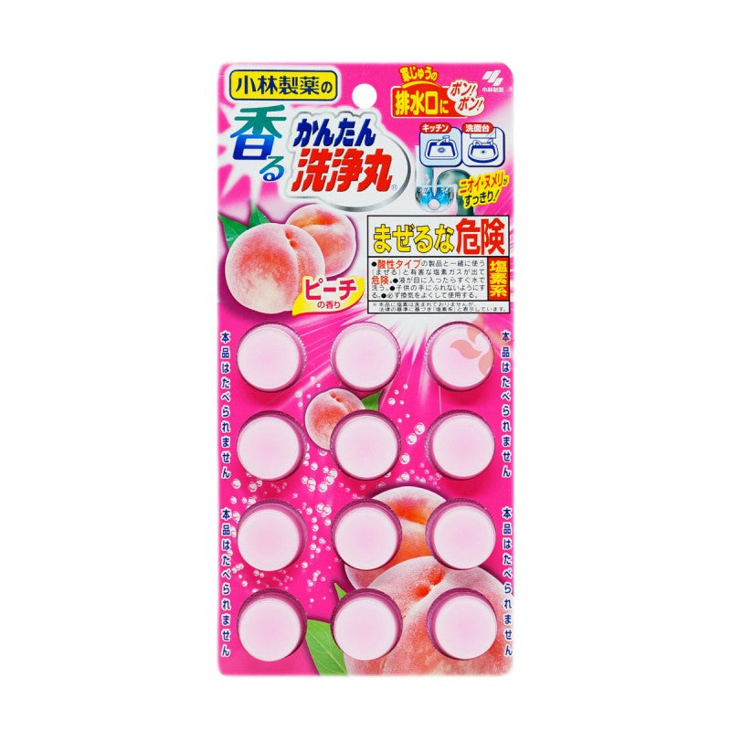 Kobayashi Drain Deodorizer & Cleaner – 12 Tablets