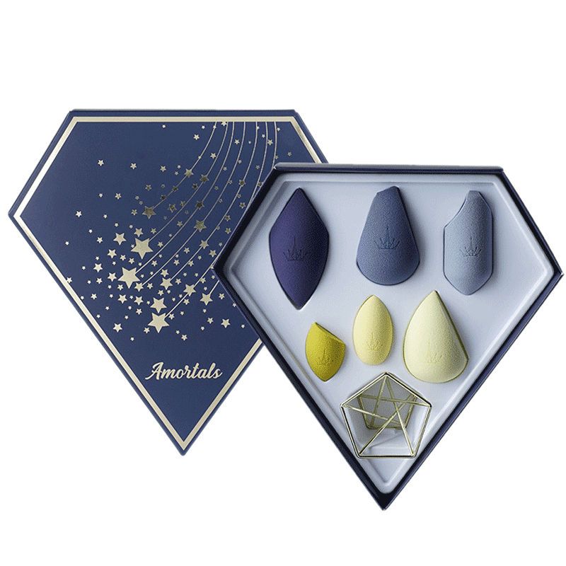 Amortals “Star-Diamond” 6-Piece Beauty Egg Set with Holder