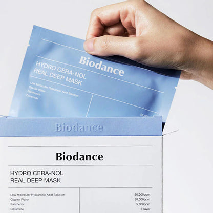 Biodance Hydro Cera‑Nol Real Deep Mask 4‑Sheet (34 g × 4)