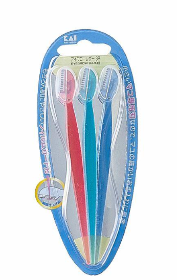 KAI Eyebrow Razor 00875 – 3-Pack (Mini Safety)
