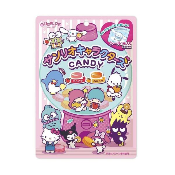 Senjaku Sanrio Characters Fruit Candy – Apple & Mandarin Flavor, 50 g