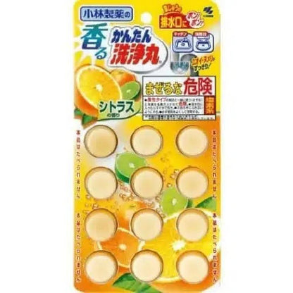 Kobayashi Drain Deodorizer & Cleaner – 12 Tablets