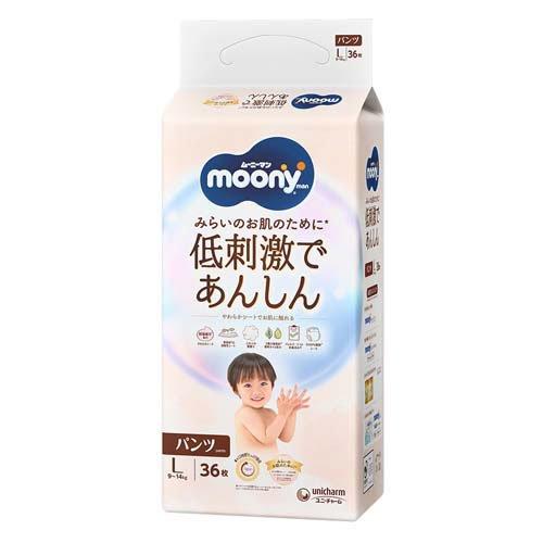 Moony Natural Pants Size L 36PK (9-14KG)