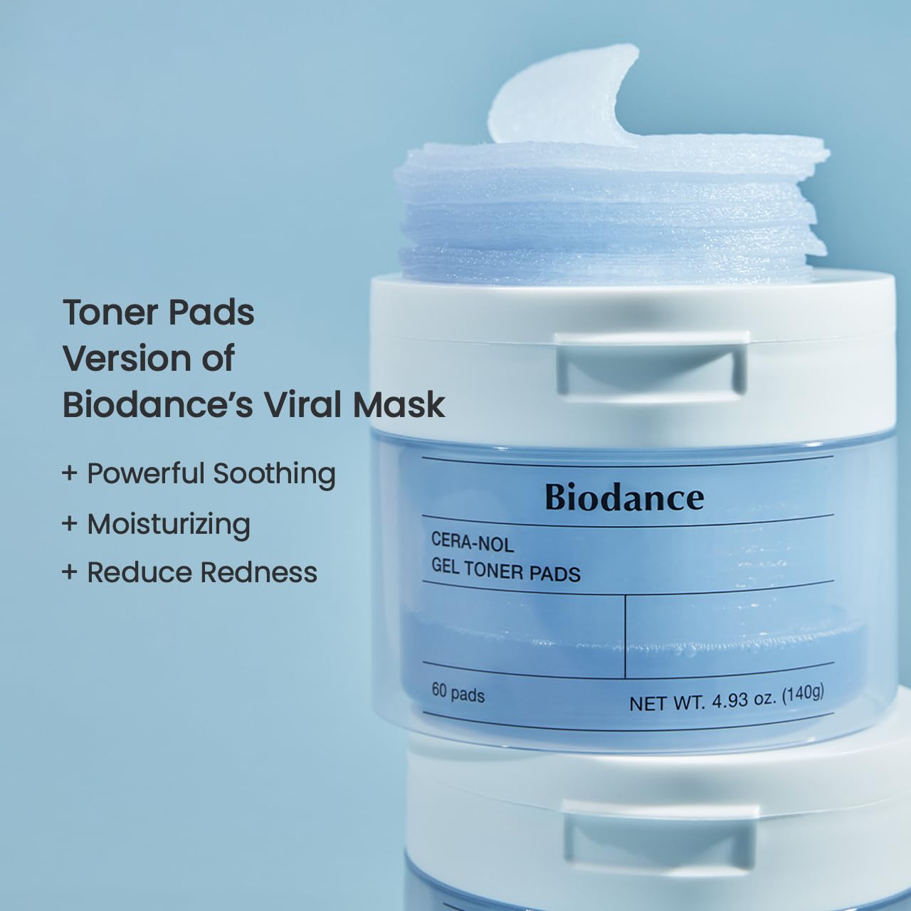 Biodance Cera‑Nol Gel Toner Pads (60 Pads / 140 g)