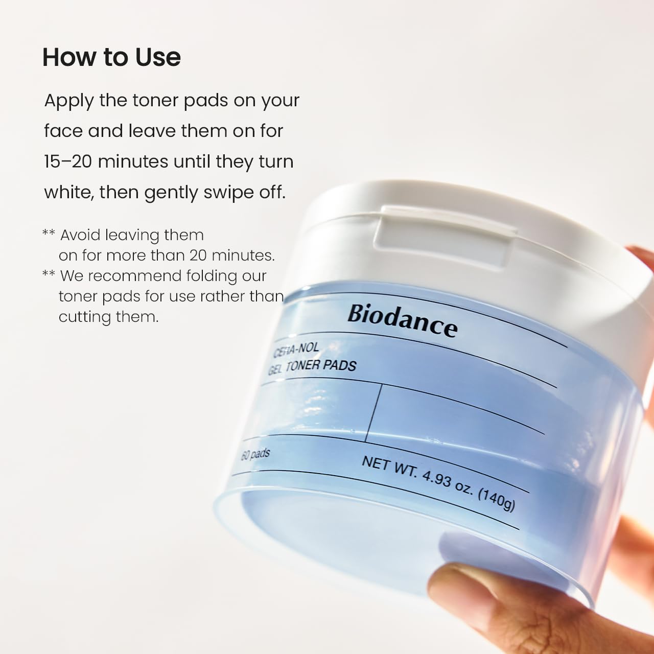Biodance Cera‑Nol Gel Toner Pads (60 Pads / 140 g)
