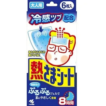 Kobayashi Pharmaceutical Cooling Sheet For Adults 6PCS