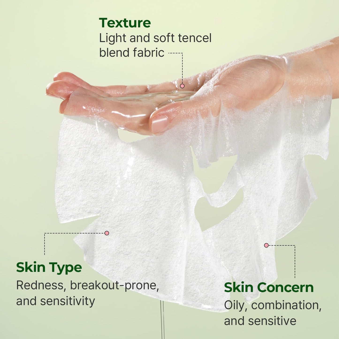 Torreden Green Centella facial mask 10 pieces