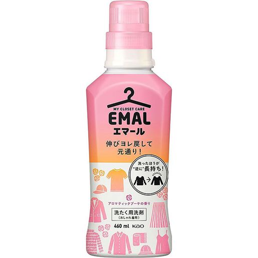 KAO Laundry Detergent for Silk & Wool Color Care Pink Floral 460ml