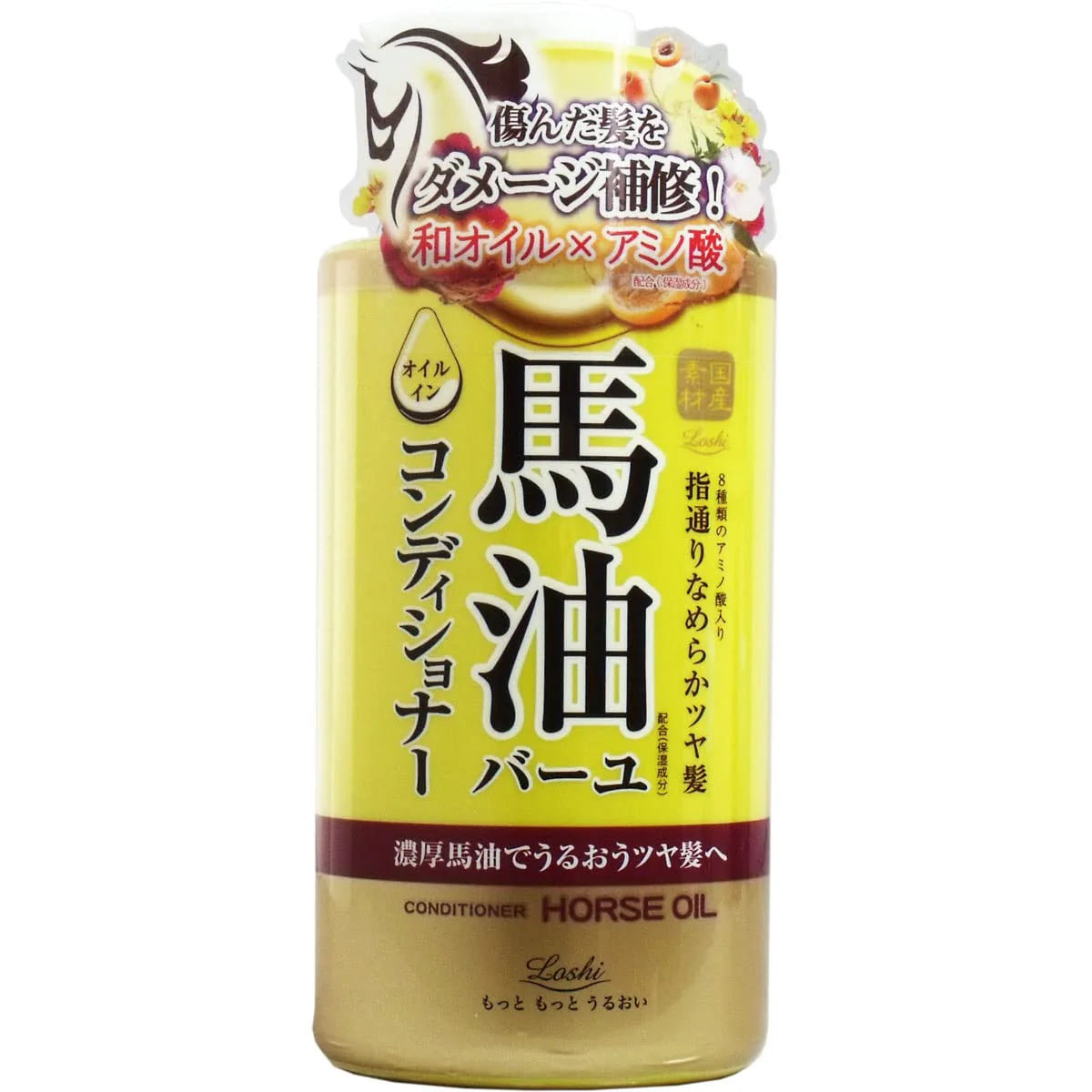 LOSHI Horse Oil Moisturizing and Smoothing Conditioner&Shampoo 450ml
