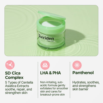 Torriden Centella Asiatica Soothing First Aid Pads 60pcs