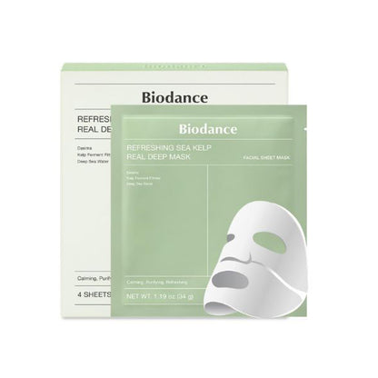 Biodance Refreshing Sea Kelp Real Deep Mask (34 g × 4 sheets)