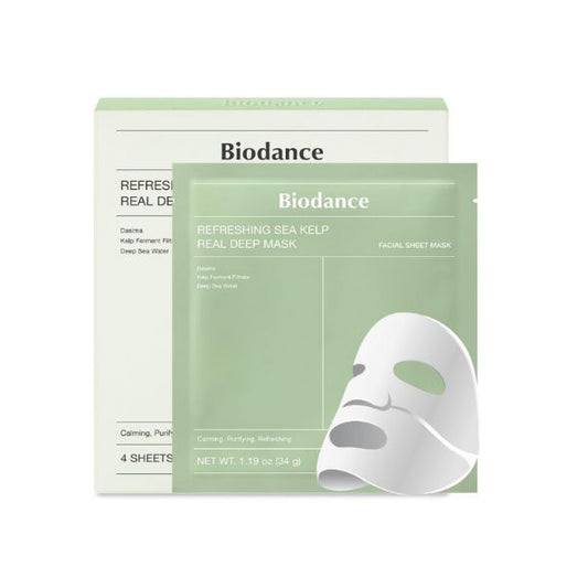 Biodance Refreshing Sea Kelp Real Deep Mask (34 g × 4 sheets)