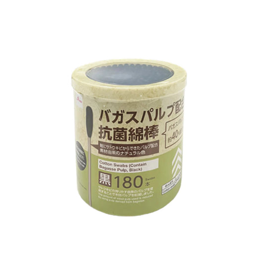 DAISO Antibacterial Cotton Swabs – Paper Stick, 180 Tips