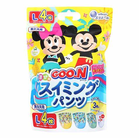 Goo.N Disney Baby Swimming Pants Size L 4PK (9-14KG)
