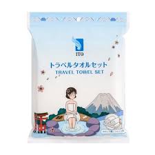 ITO Travel Bath Towel Set – Compact, Lightweight, 3 Pack
