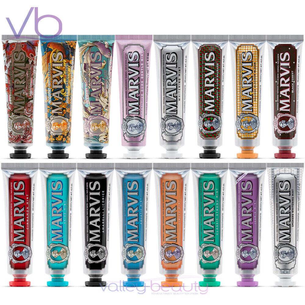 MARVIS Luxury Toothpaste Collection – Botanical, Mint, and Dessert-Inspired Flavours