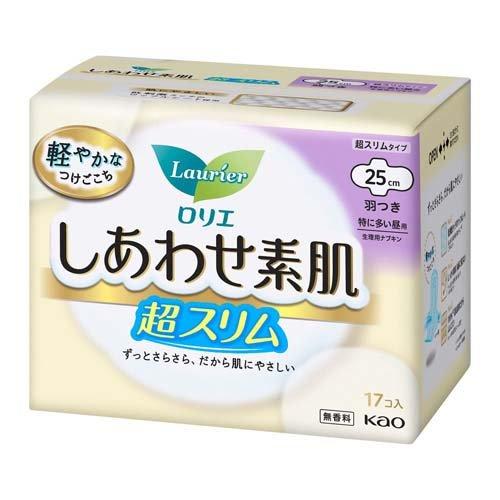 Laurier F Series Heavy Daytime Sanitary Napkins Wings, 25 cm (17 pcs)
