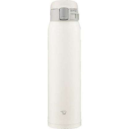 Zojirushi One-Touch Stainless Steel Mug – 600 mL (Pale/Light White)